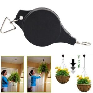 Retractable Pulley Plant Pots Hanging Pull Down Hanger - Full-good.com